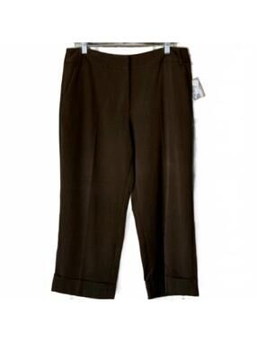 Apt. 9 The Maxwell Crop Brown Pants Size 14 NWT